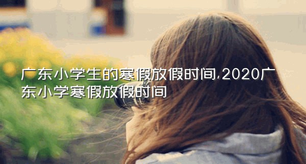 广东小学生的寒假放假时间,2020广东小学寒假放假时间