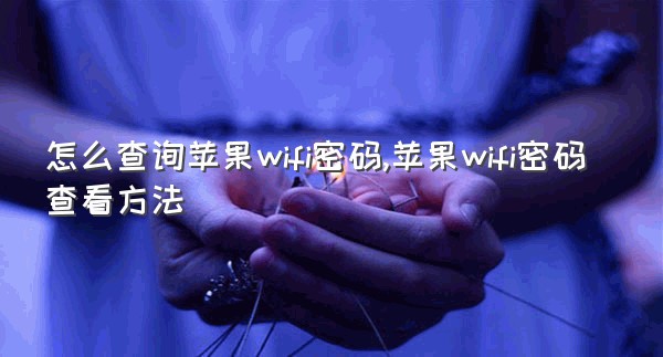 怎么查询苹果wifi密码,苹果wifi密码查看方法