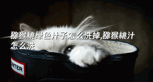 猕猴桃绿色汁子怎么洗掉,猕猴桃汁怎么洗