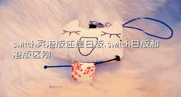 switch买港版还是日版,switch日版和港版区别