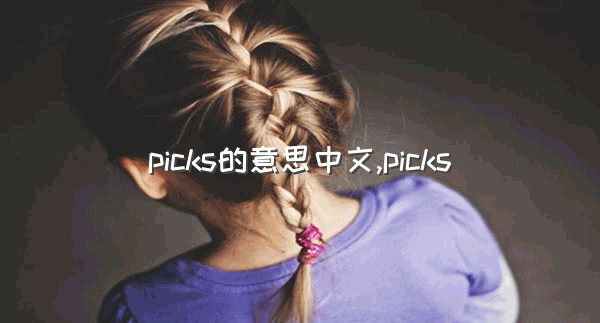 picks的意思中文,picks