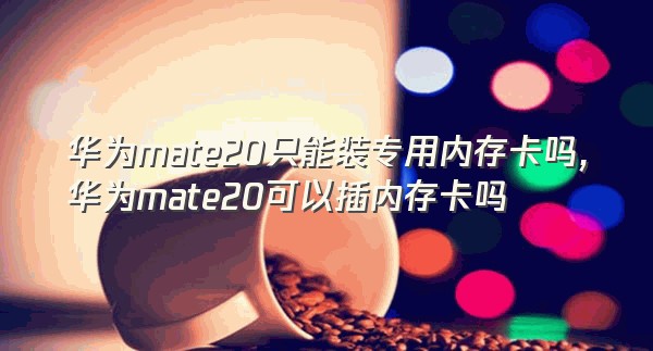 华为mate20只能装专用内存卡吗,华为mate20可以插内存卡吗