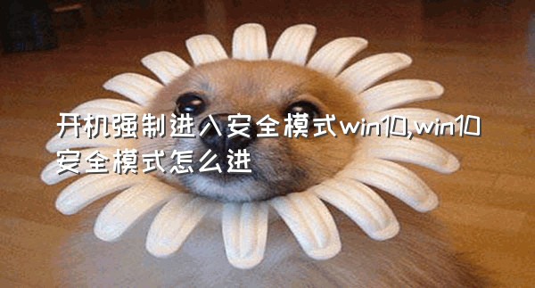 开机强制进入安全模式win10,win10安全模式怎么进