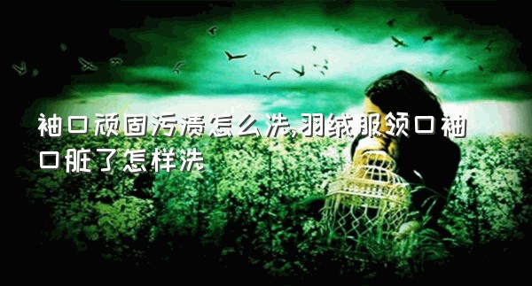 袖口顽固污渍怎么洗,羽绒服领口袖口脏了怎样洗