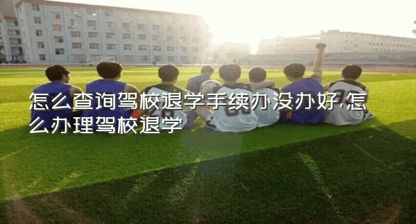 怎么查询驾校退学手续办没办好,怎么办理驾校退学