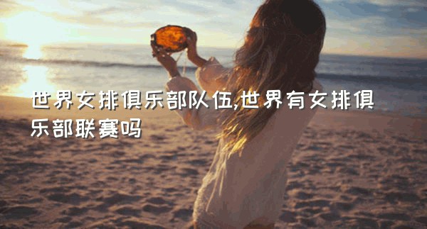 世界女排俱乐部队伍,世界有女排俱乐部联赛吗
