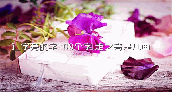 辶字旁的字100个字,走之旁是几画