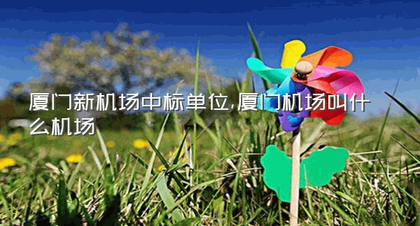 厦门新机场中标单位,厦门机场叫什么机场