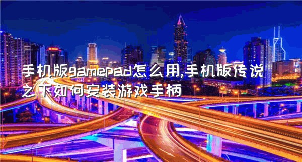 手机版gamepad怎么用,手机版传说之下如何安装游戏手柄