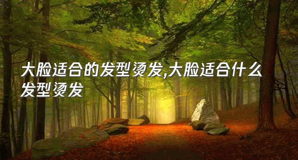 大脸适合的发型烫发,大脸适合什么发型烫发