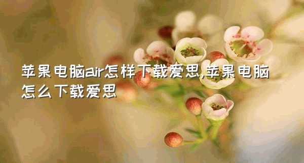 苹果电脑air怎样下载爱思,苹果电脑怎么下载爱思