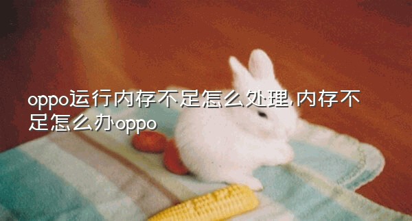 oppo运行内存不足怎么处理,内存不足怎么办oppo