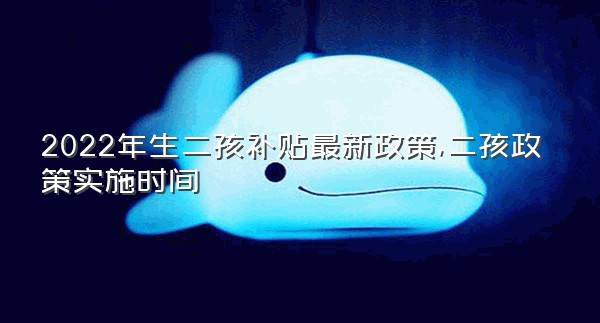 2022年生二孩补贴最新政策,二孩政策实施时间