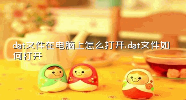 dat文件在电脑上怎么打开,dat文件如何打开