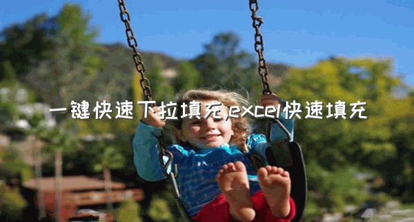 一键快速下拉填充,excel快速填充