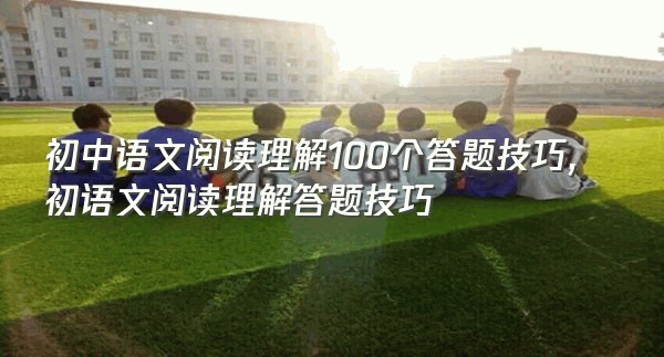 初中语文阅读理解100个答题技巧,初语文阅读理解答题技巧