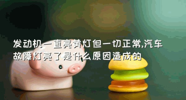 发动机一直亮黄灯但一切正常,汽车故障灯亮了是什么原因造成的