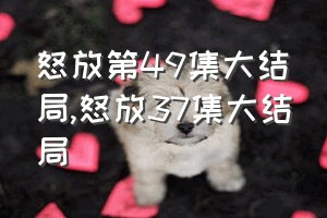 怒放第49集大结局（怒放37集大结局）