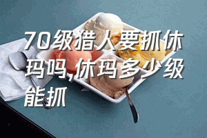 70级猎人要抓休玛吗（休玛多少级能抓）