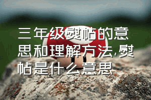 三年级熨帖的意思和理解方法（熨帖是什么意思）