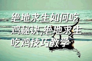 绝地求生如何吃鸡秘诀（绝地求生吃鸡技巧教学）