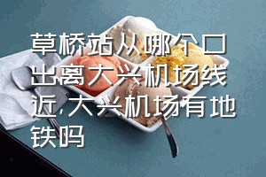 草桥站从哪个口出离大兴机场线近（大兴机场有地铁吗）