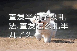 直发半丸子头扎法（直发怎么扎半丸子头）