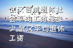 武汉目前退休社会平均工资是多少（武汉平均退休工资）