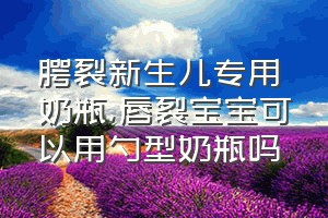 腭裂新生儿专用奶瓶（唇裂宝宝可以用勺型奶瓶吗）