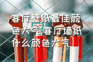 客厅壁纸最佳颜色大气（客厅墙纸什么颜色大气）