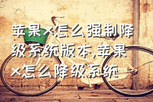 苹果x怎么强制降级系统版本（苹果x怎么降级系统）