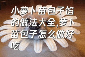 小萝卜苗包子馅的做法大全（萝卜苗包子怎么做好吃）