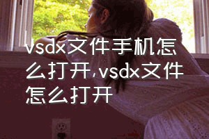 vsdx文件手机怎么打开（vsdx文件怎么打开）