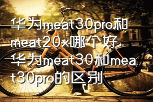 华为meat30pro和meat20x哪个好（华为meat30和meat30pro的区别）