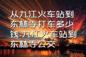 从九江火车站到东林寺打车多少钱（九江火车站到东林寺公交）