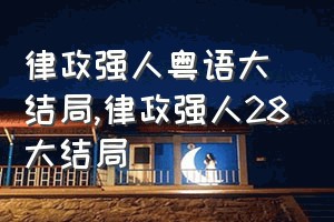 律政强人粤语大结局（律政强人28大结局）