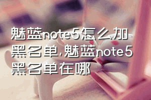 魅蓝note5怎么加黑名单（魅蓝note5黑名单在哪）