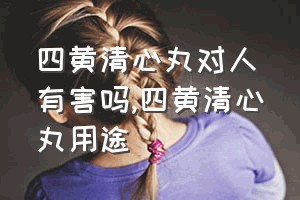 四黄清心丸对人有害吗（四黄清心丸用途）