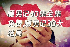 暖男记30集全集免费（暖男记30大结局）