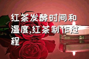 红茶发酵时间和温度（红茶制作过程）