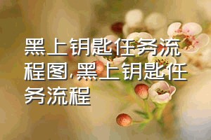 黑上钥匙任务流程图（黑上钥匙任务流程）