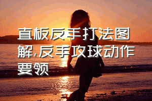 直板反手打法图解（反手攻球动作要领）