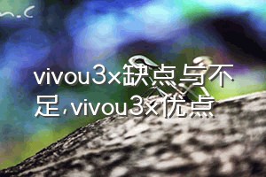 vivou3x缺点与不足（vivou3x优点）