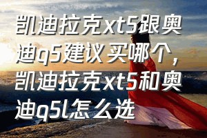 凯迪拉克xt5跟奥迪q5建议买哪个（凯迪拉克xt5和奥迪q5l怎么选）