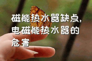 磁能热水器缺点（电磁能热水器的危害）