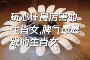 玩心计最厉害的生肖女（脾气最暴躁的生肖女）