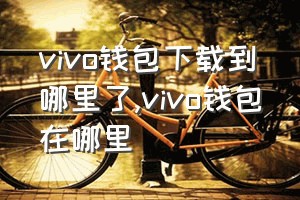 vivo钱包下载到哪里了（vivo钱包在哪里）