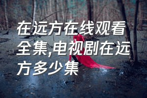 在远方在线观看全集（电视剧在远方多少集）