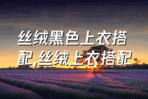 丝绒黑色上衣搭配（丝绒上衣搭配）