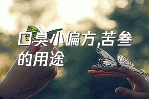 口臭小偏方（苦叁的用途）